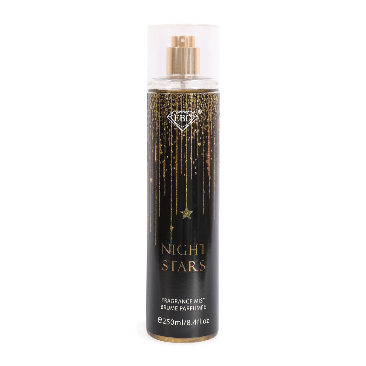 Fragrance mist bottle labeled 'Night Stars' on a white background