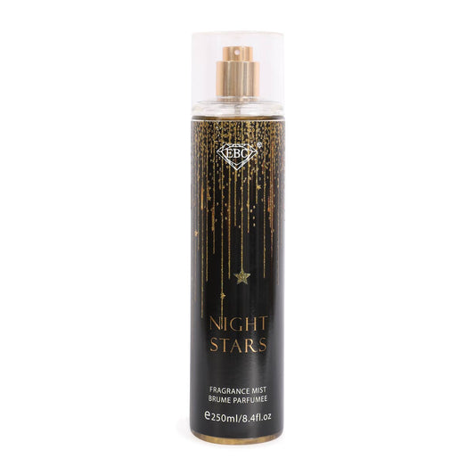 Fragrance mist bottle labeled 'Night Stars' on a white background