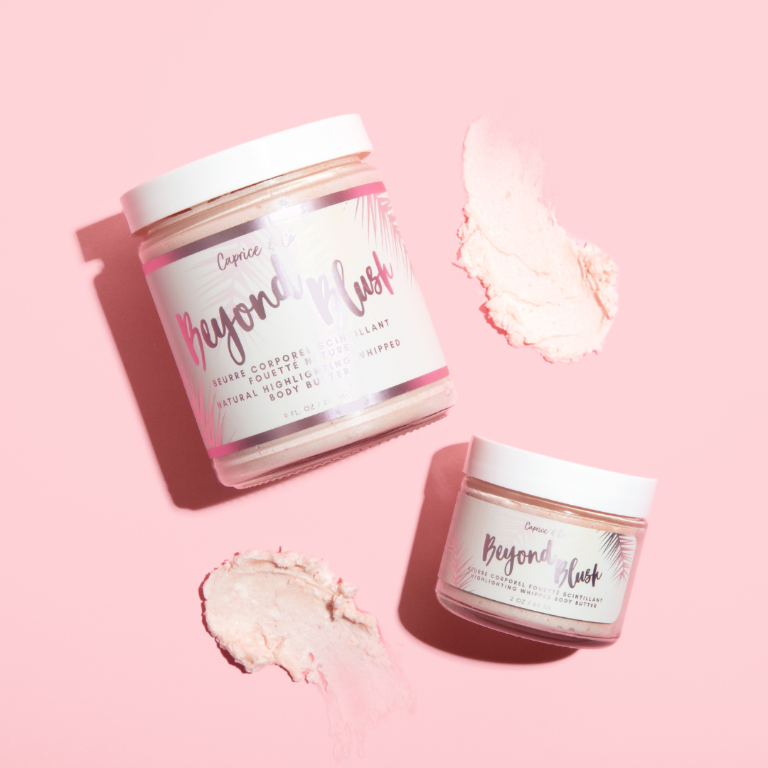 Beyond Blush Highlighting Body Butter collection — natural vegan shimmer body butter by Caprice & Co for The PS Collective