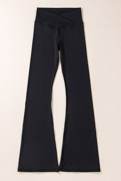 Black pants on a light beige background