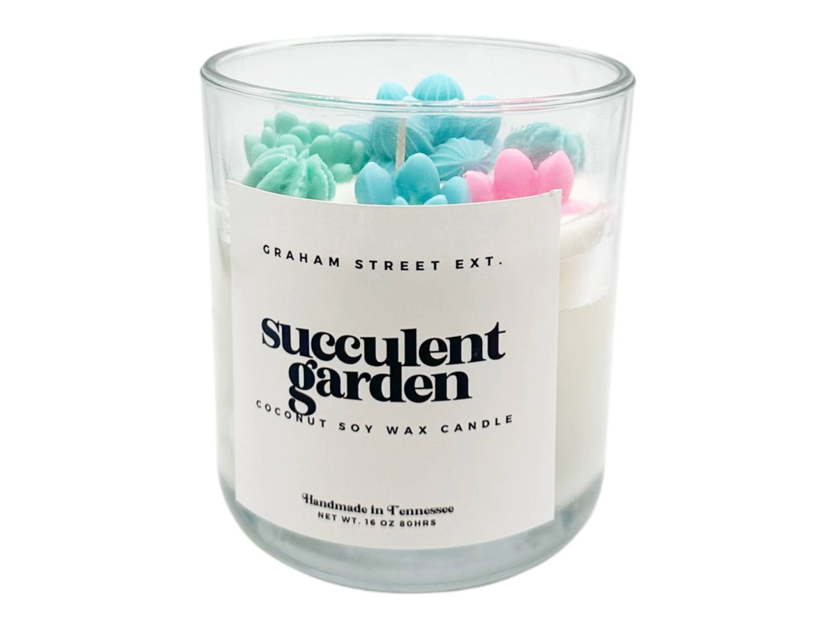 Succulent Garden Candle