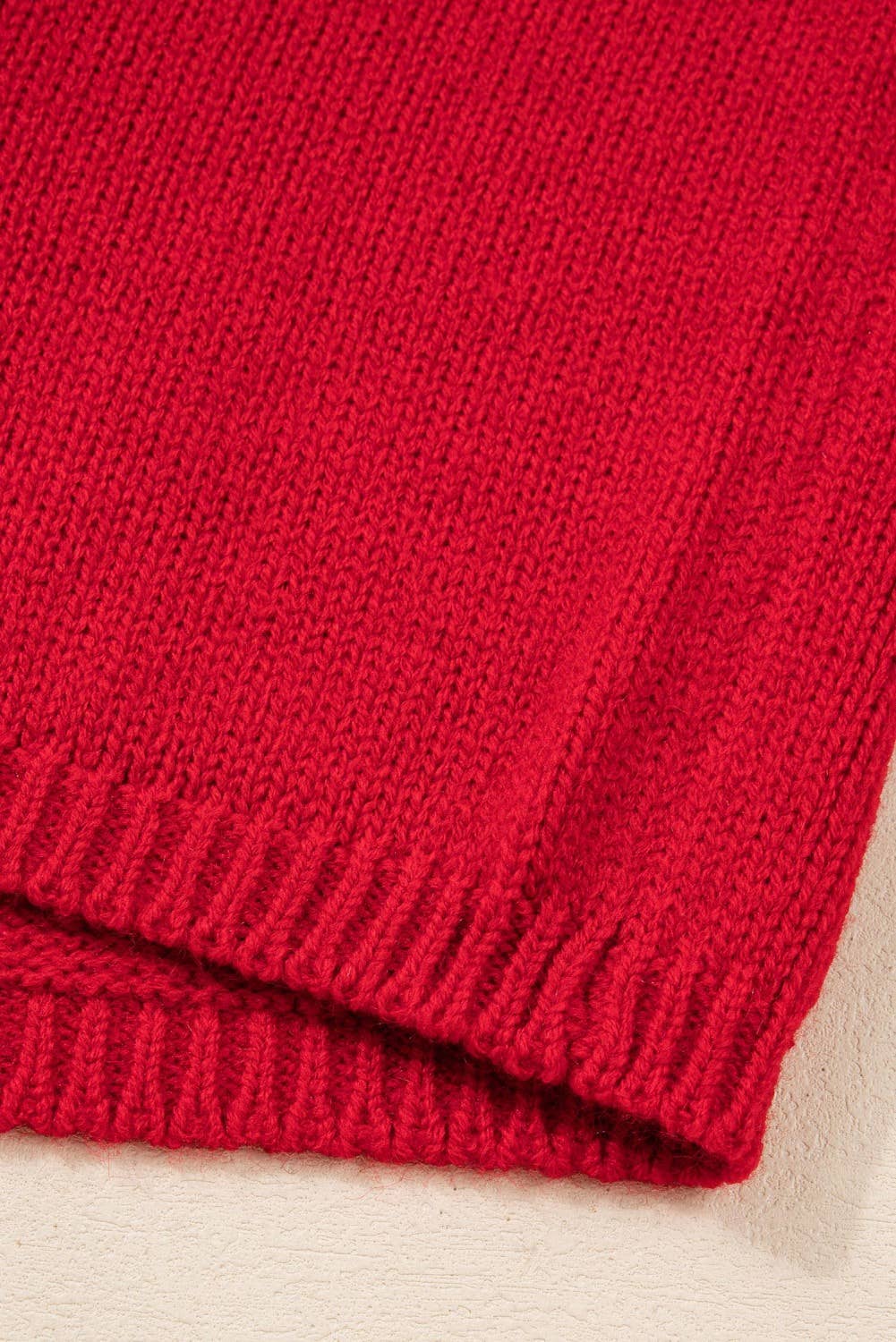 Stunning Red Back Bow Romance Knit Sweater